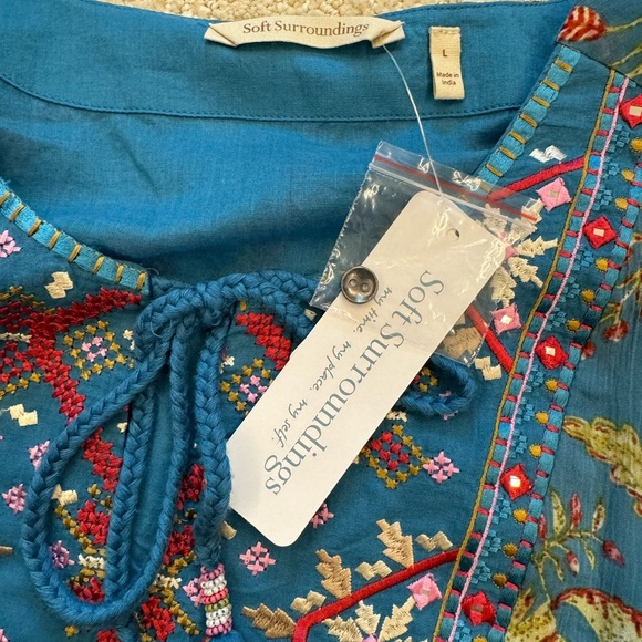NWT Soft Surroundings Mirapani Tunic L - Picture 8 of 10